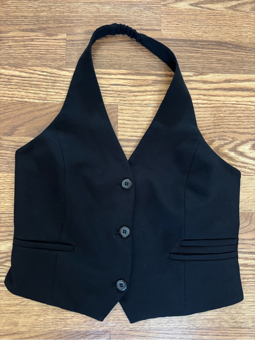 Dynamite Black Halter Vest Top